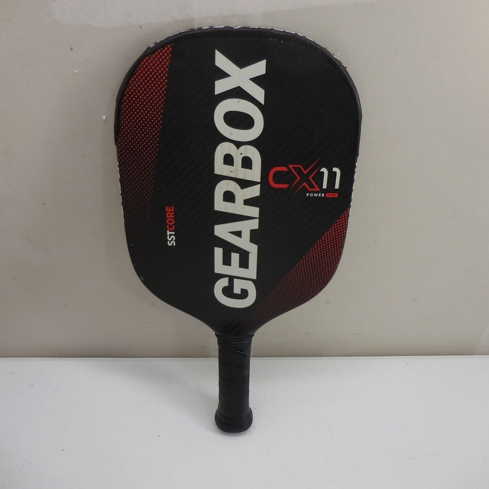 Gearbox CX11 Power 7.8Q Pickleball Paddle SSTCore Carbon Fiber Black Red